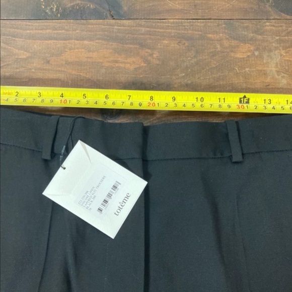 Toteme Tapered Suit Trouser NWT Linen Viscose- Black - Size 36 / M US - Picture 10 of 11